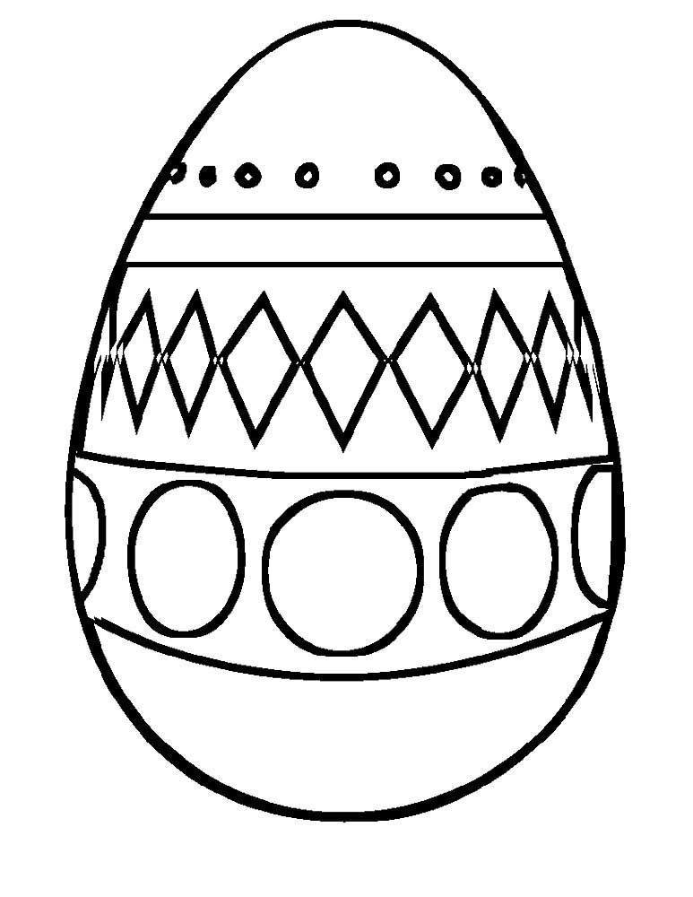 Яйцо раскраска для детей в детском саду 9