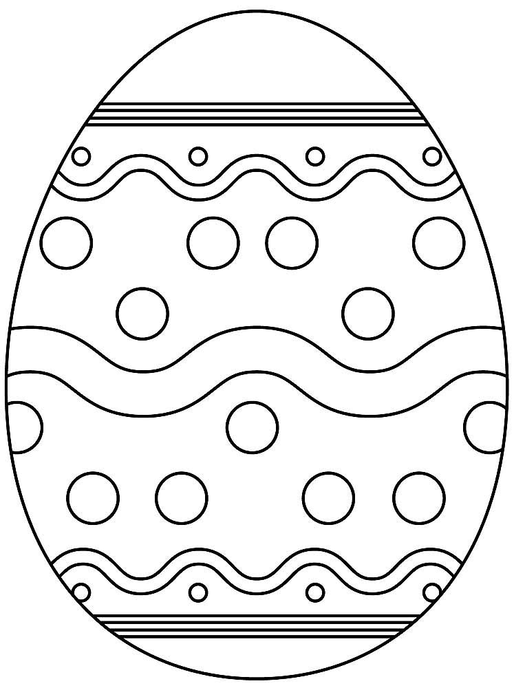 Яйцо раскраска для детей в детском саду 2