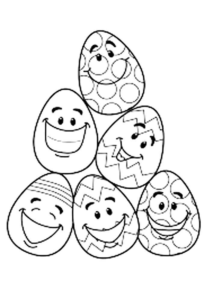 Яйцо раскраска для детей на Пасху 4
