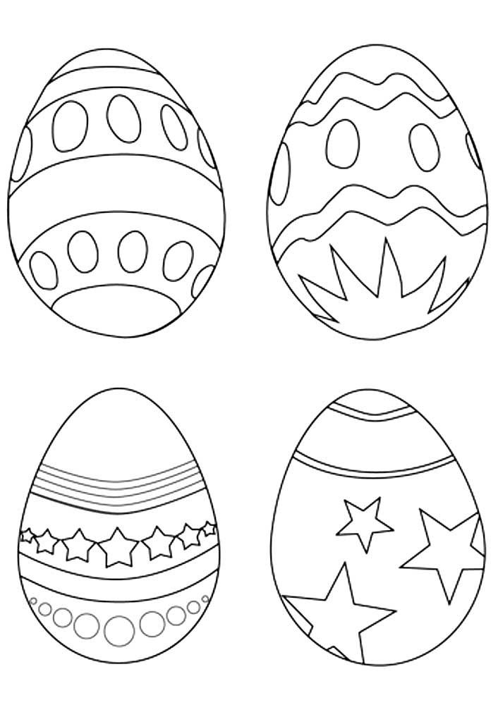 яйцо картинка для детей раскраска 3