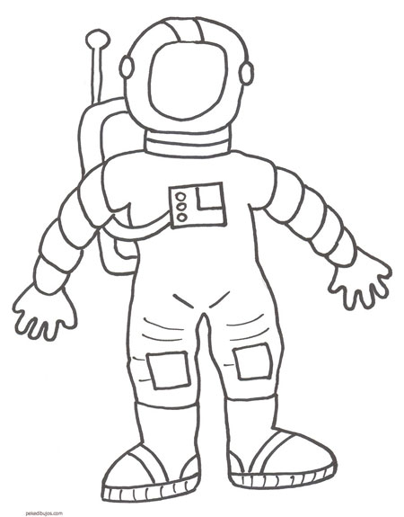 Как легко нарисовать космонавта для детей 2