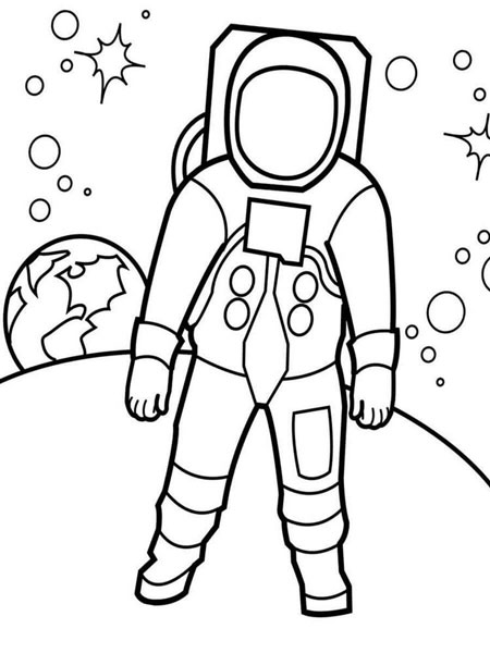 Как легко нарисовать космонавта для детей