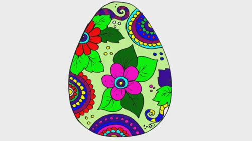 как легко нарисовать пасхальное яйцо для детей карандашом 5