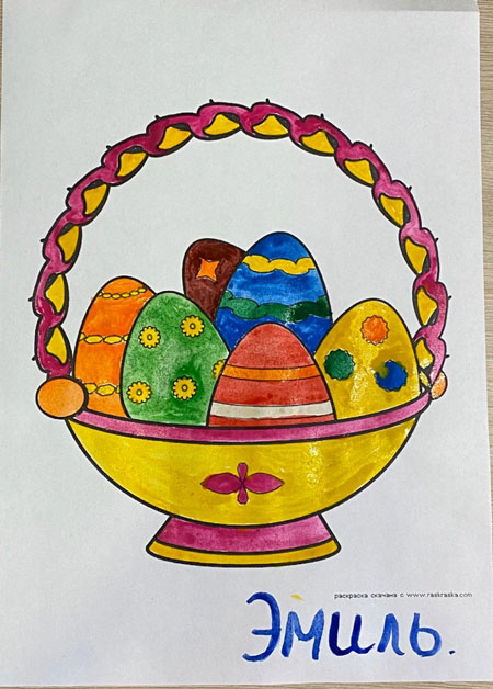 как нарисовать пасхальное яйцо для детей 8