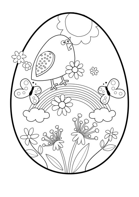 как нарисовать пасхальное яйцо для детей 5