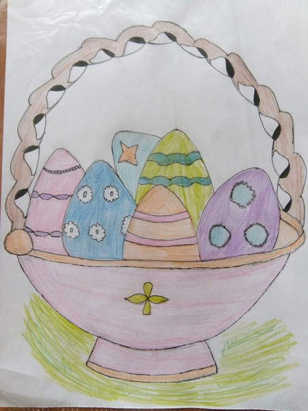 как легко нарисовать пасхальное яйцо 9