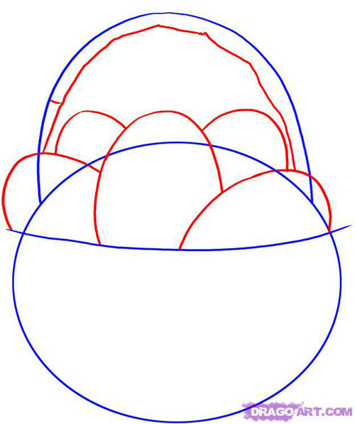 нарисовать пасхальное яйцо карандашом 2
