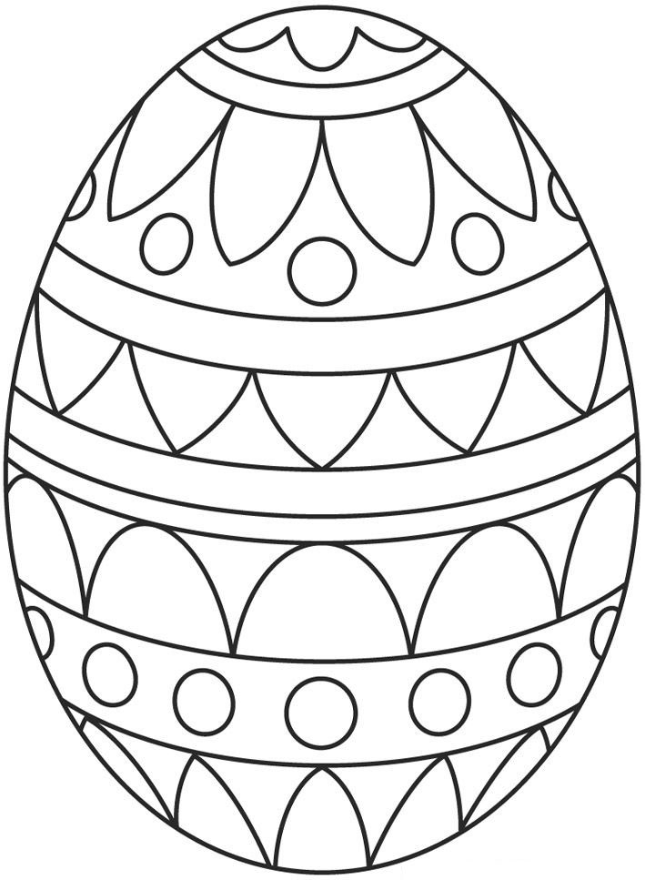 как нарисовать пасхальное яйцо для детей 3