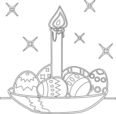 Рисунки для срисовки пасха