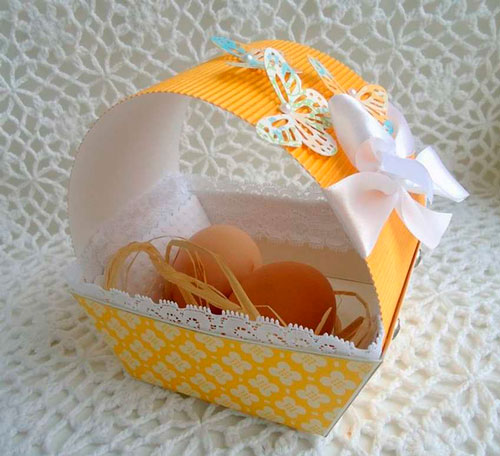 корзинка для пасхальных яиц своими руками