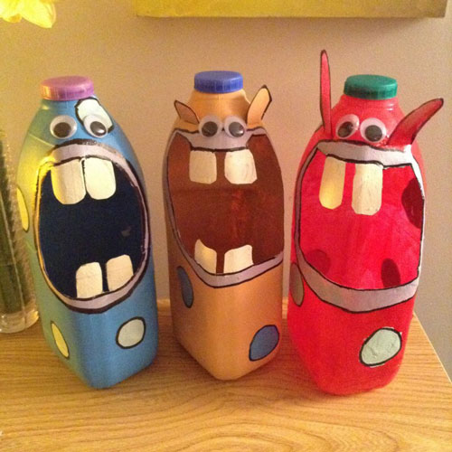легкие поделки из пластиковой бутылки для детского сада 7