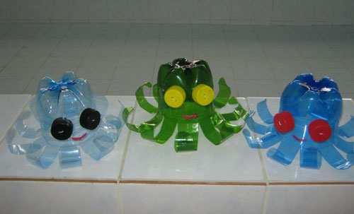 легкие поделки из пластиковой бутылки для детского сада 5