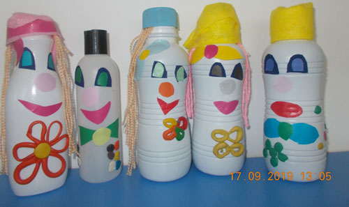 поделка из пластиковой бутылки для детского сада своими руками 4