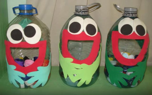 поделка из пластиковой бутылки для детского сада на тему экология 3