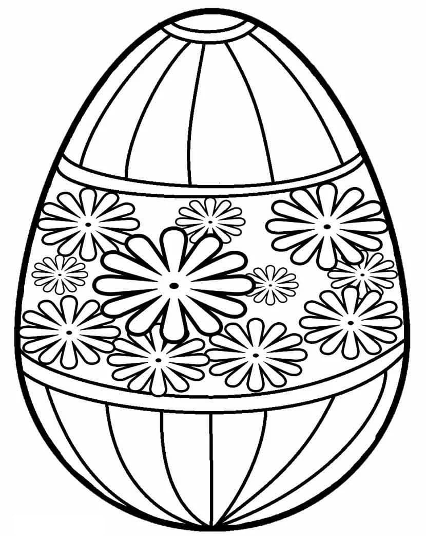 Яйцо раскраска для детей 9