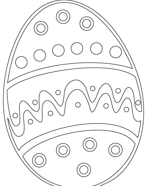 Яйцо раскраска для детей 2
