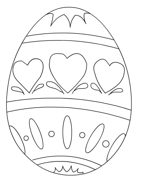 Яйцо раскраска для детей 7