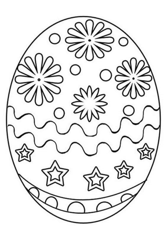 Яйцо раскраска для детей 10