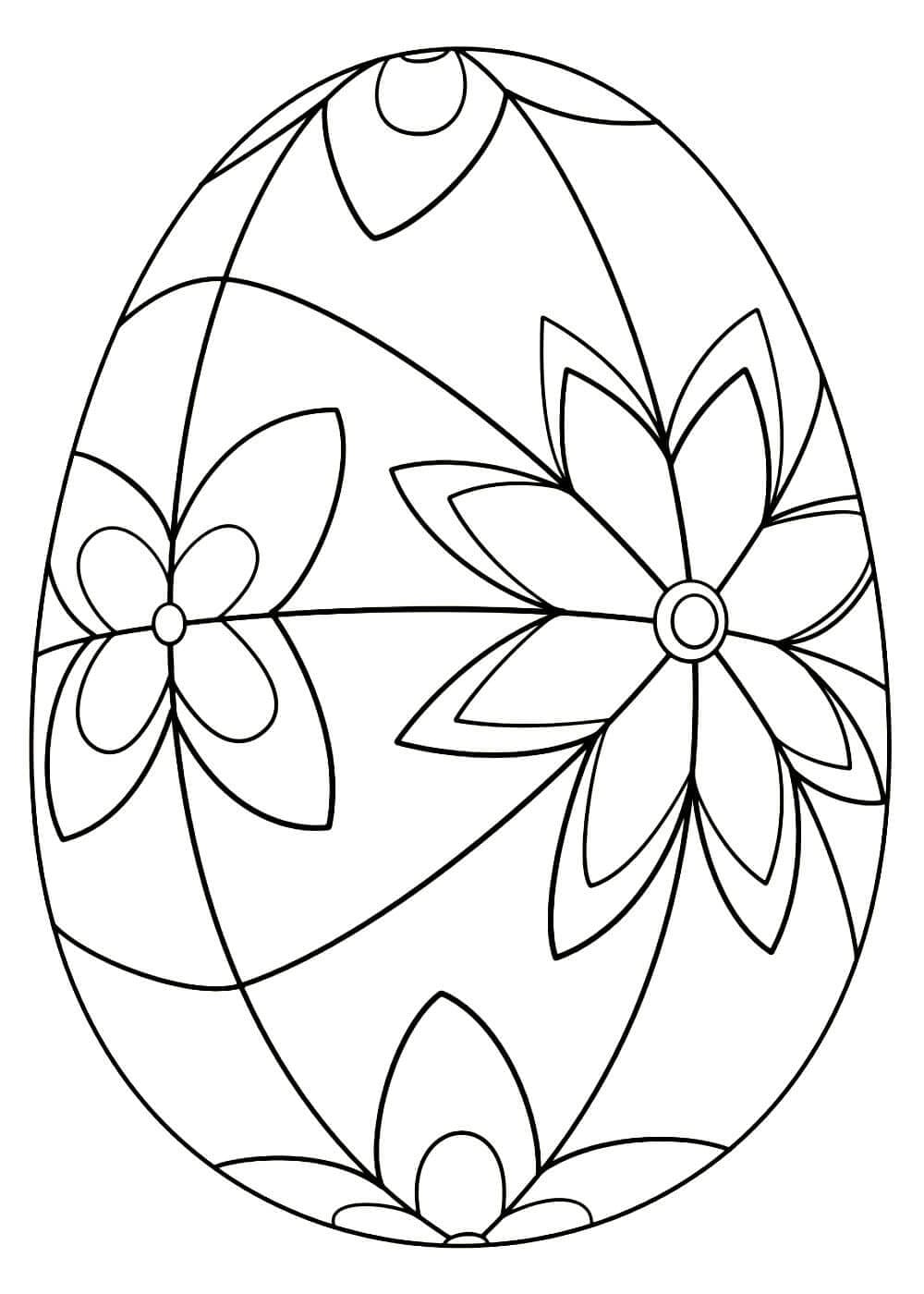 пасхальное яйцо раскраска для детей 3