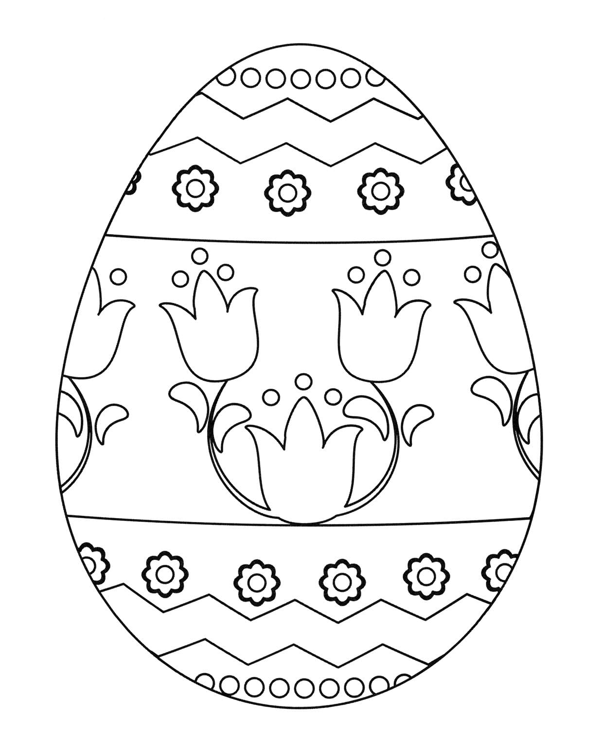 пасхальное яйцо раскраска для детей 5