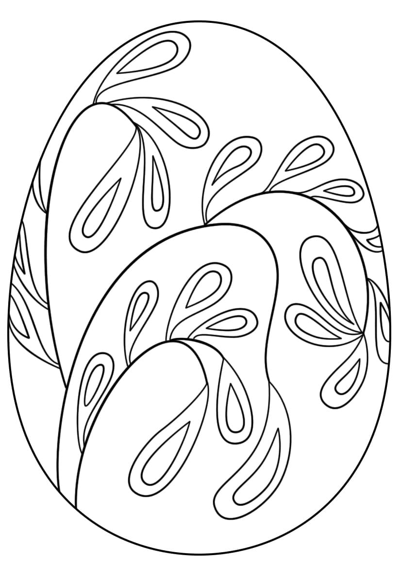 Пасхальные яйца писанки раскраски