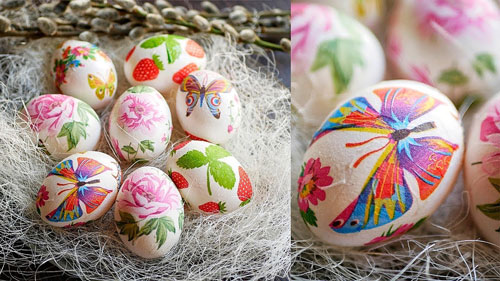 красивое украшение яиц на Пасху фото 8