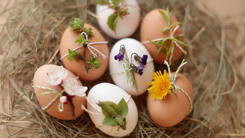 красивое украшение яиц на Пасху фото 6