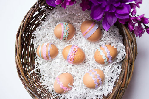 красивое украшение яиц на Пасху фото 5