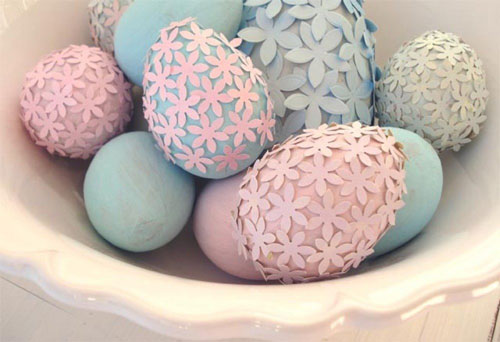 красивое украшение яиц на Пасху фото 3