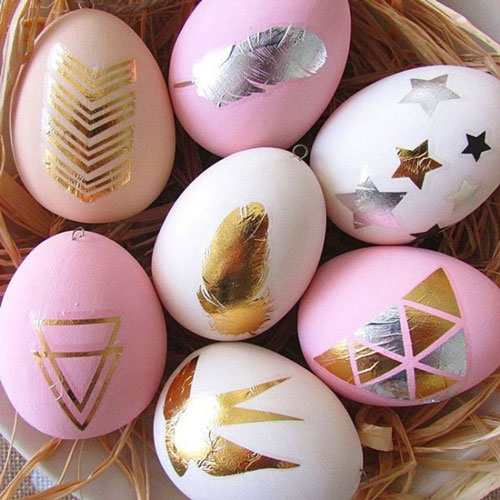 красивое украшение яиц на Пасху фото 2