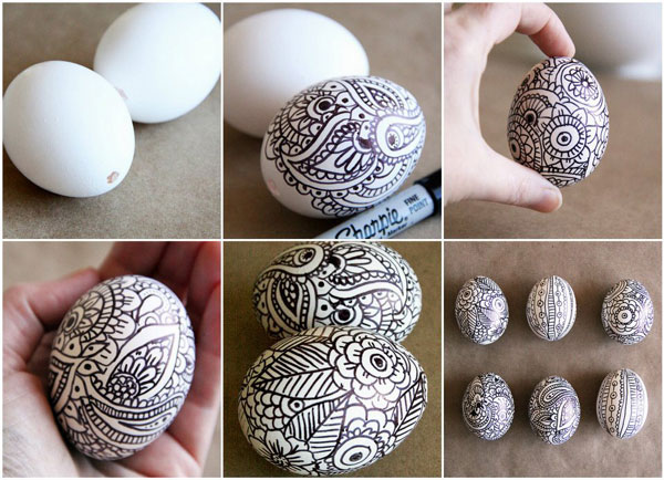 украшение яиц на Пасху своими руками с детьми фото 10
