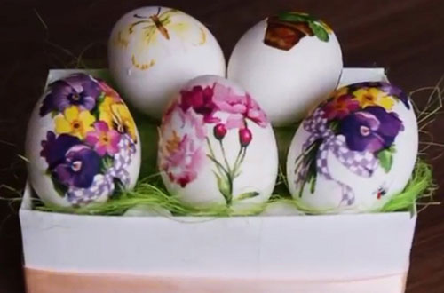 необычное украшение яиц на Пасху 4