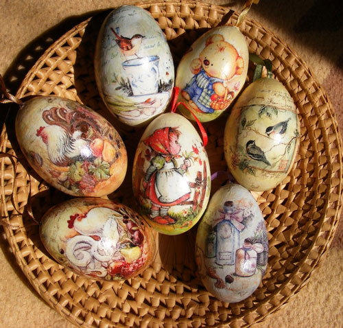 украшение яиц лентами на Пасху своими руками 4