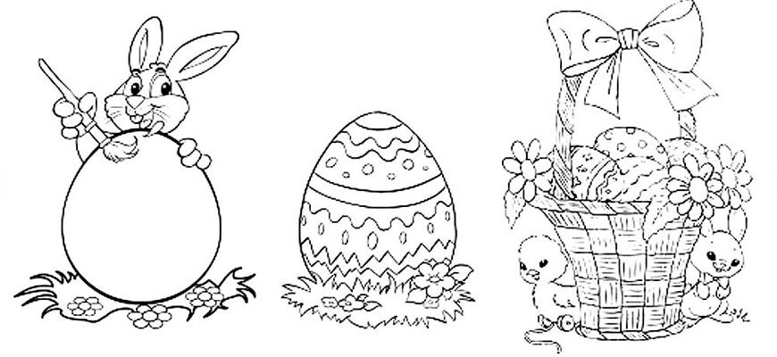 раскраска яйцо для детей
