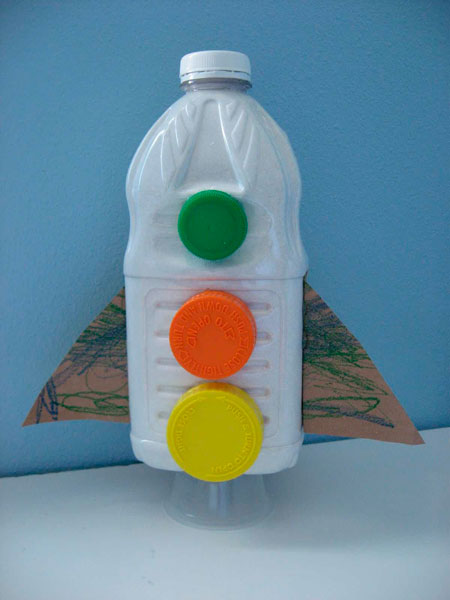 ракета из пластиковой бутылки для детского сада 2