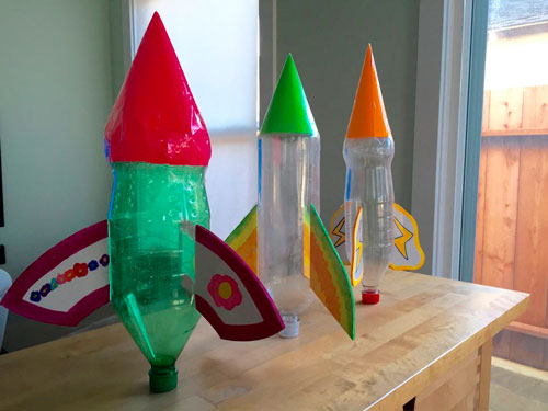 сделать ракету из пластиковой бутылки своими руками 6