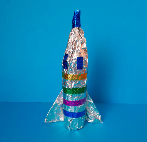 ракета из пластиковой бутылки для детского сада 8