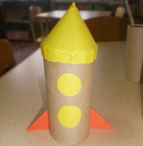 объемная ракета из бумаги своими руками для детей 11