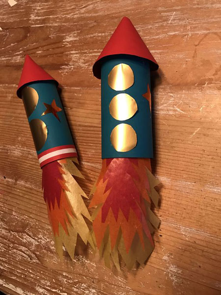 объемная ракета из бумаги своими руками для детей 10
