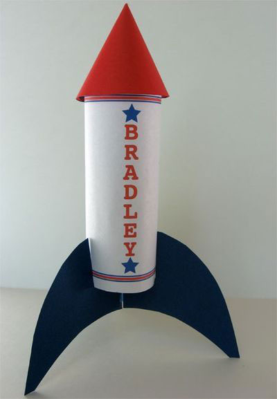 объемная ракета из бумаги своими руками для детей 2