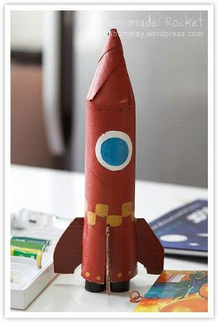 объемная ракета из бумаги своими руками для детей