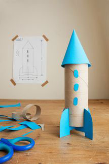 ракета из бумаги своими руками для детей 4-5 лет