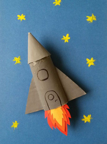 объемная ракета из бумаги своими руками в детском саду 6