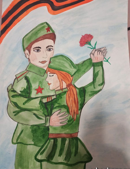 рисунок на конкурс день Победы в школу 10