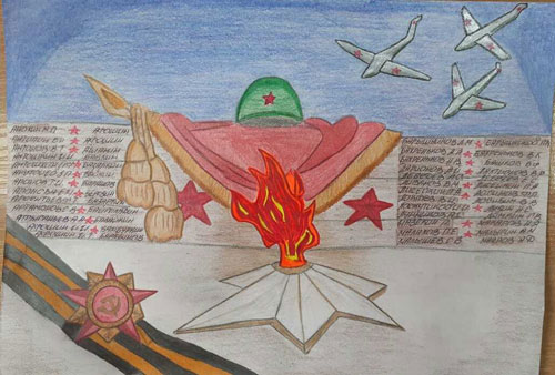 рисунок на конкурс 9 мая день Победы в школу для детей 9