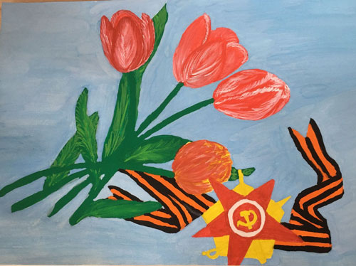 рисунок на конкурс 9 мая день Победы в школу для детей 8