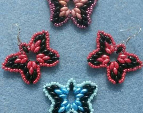 плетение бисером бабочки для начинающих схемы