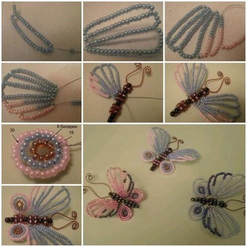 плетение бисером бабочки для начинающих 7
