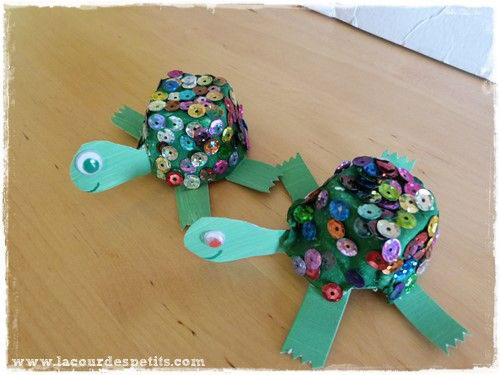 черепаха поделка из подручных материалов для детей