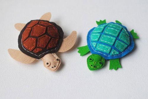черепаха поделка для детей из фетра своими руками 9